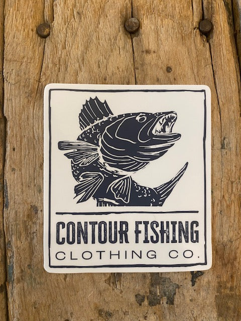 Contour Fishing Sticker